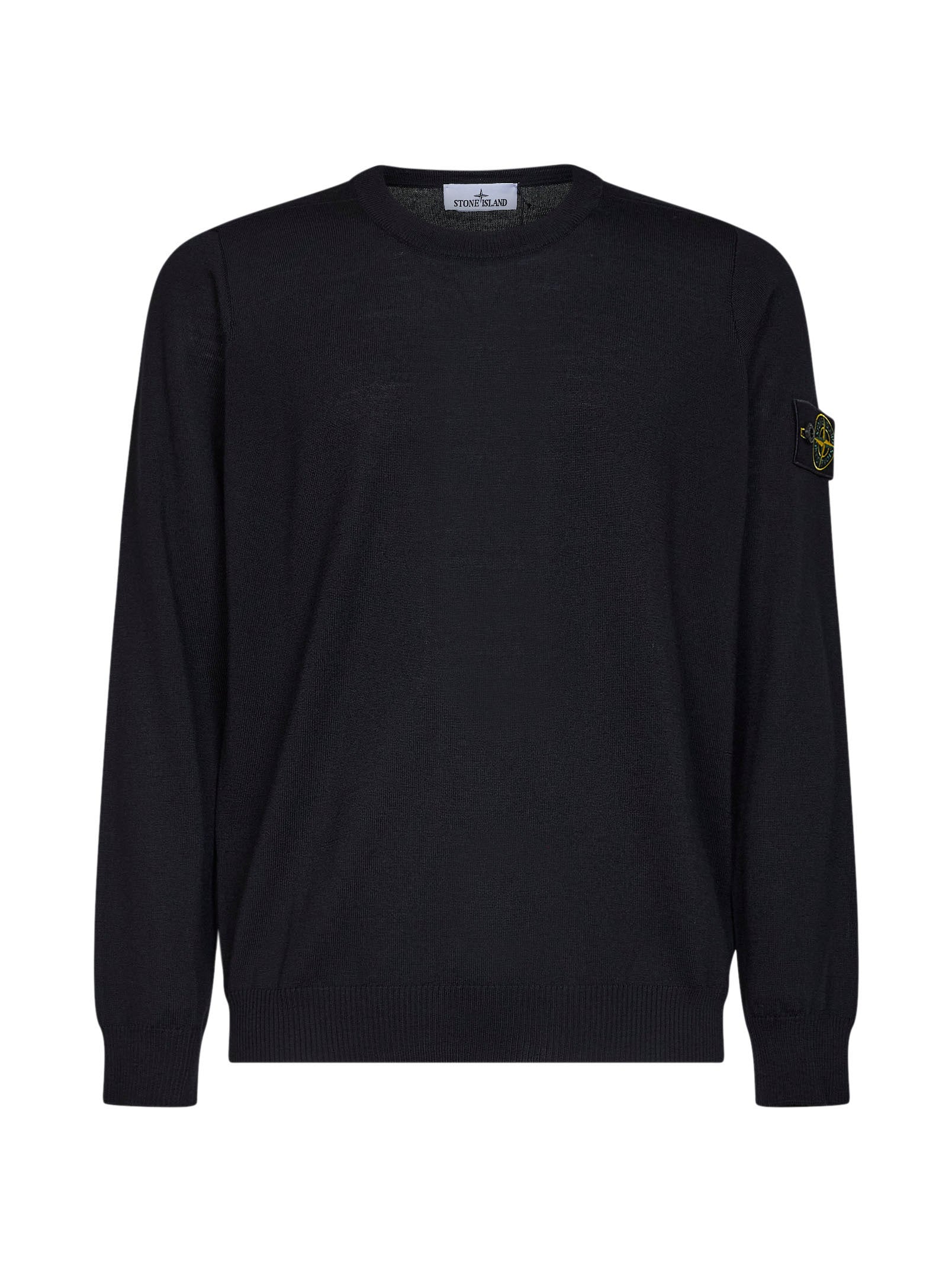 Virgin Wool Crewneck Sweater — Black