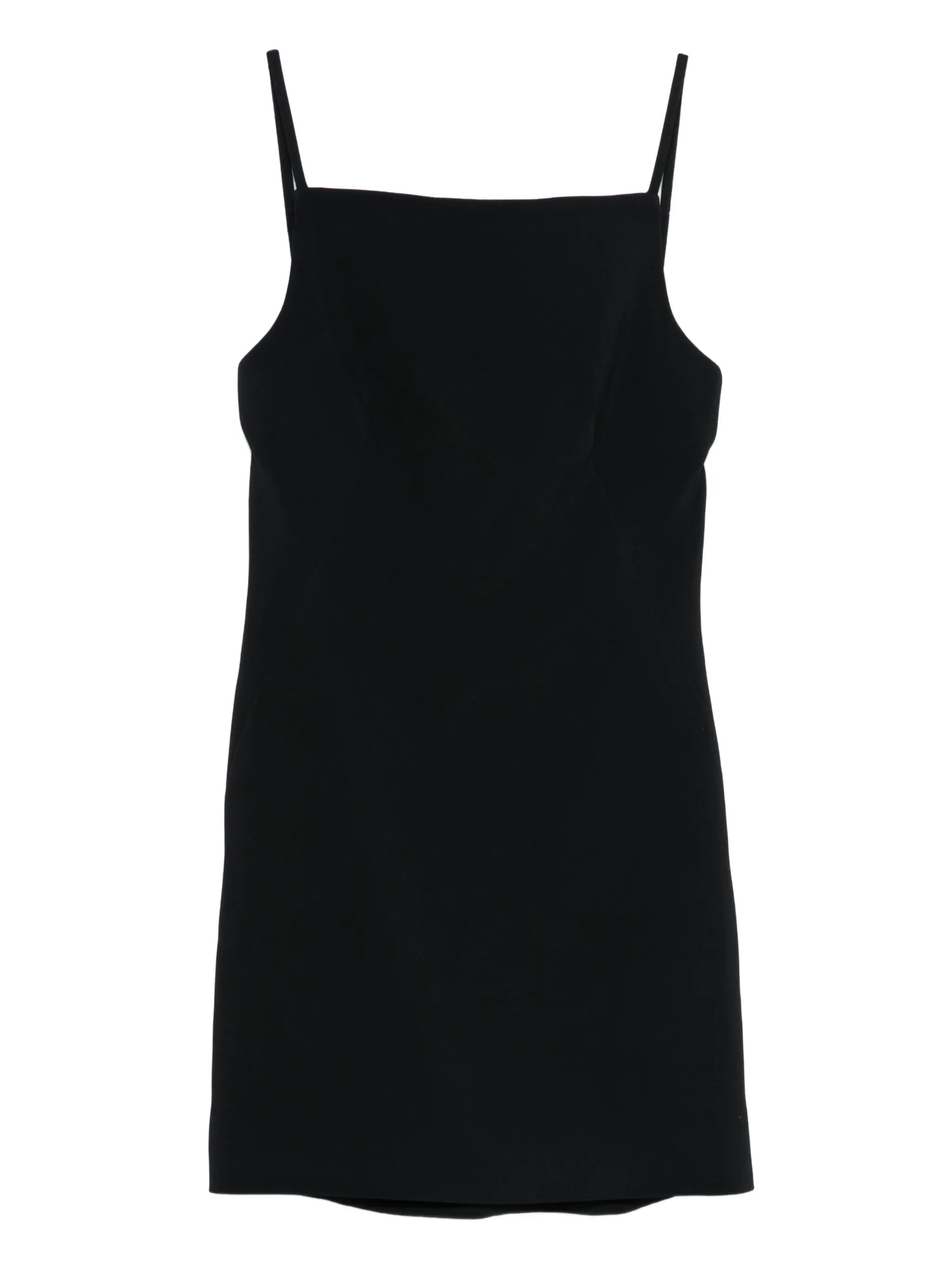 Chic Mini Dress with Square Neckline and Spaghetti Straps