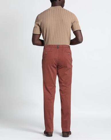 Man Pants Brick Size 36 Cotton, Elastane