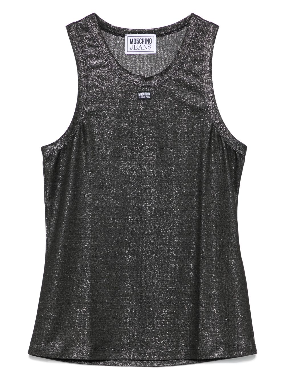 Lurex tank top - Black