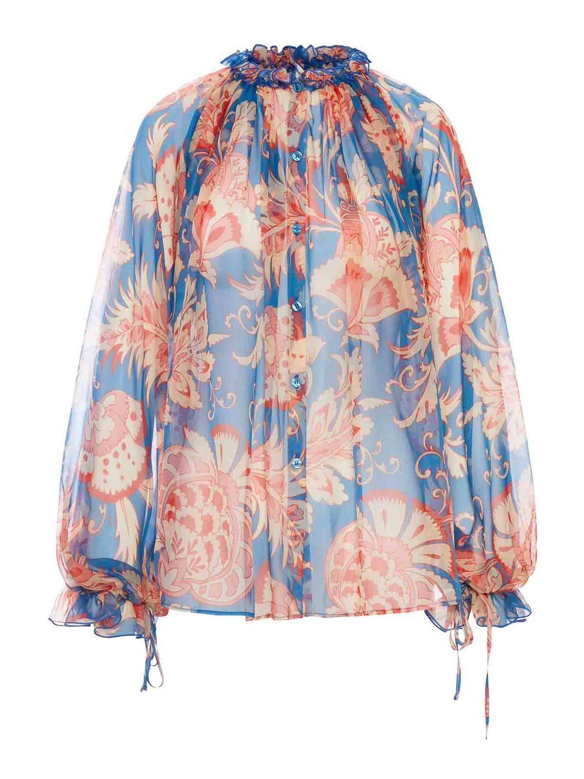Silk Blouse With Floral Print