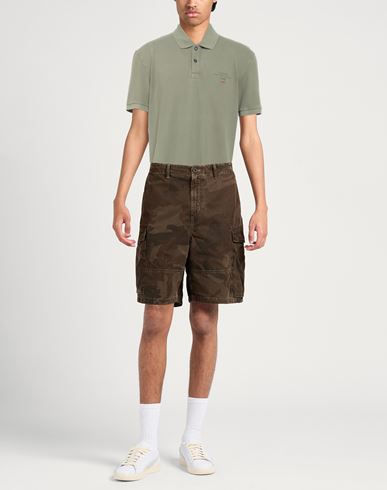 Man Polo shirt Sage green Size S Cotton