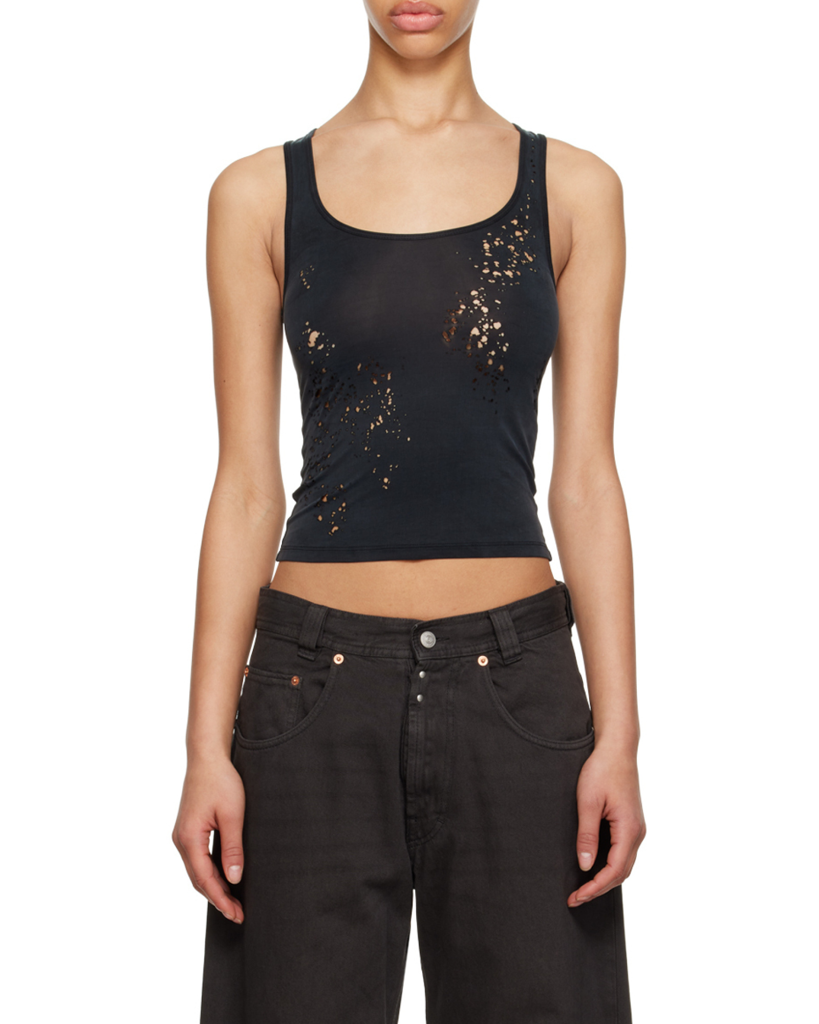 Imitation vest with old effect