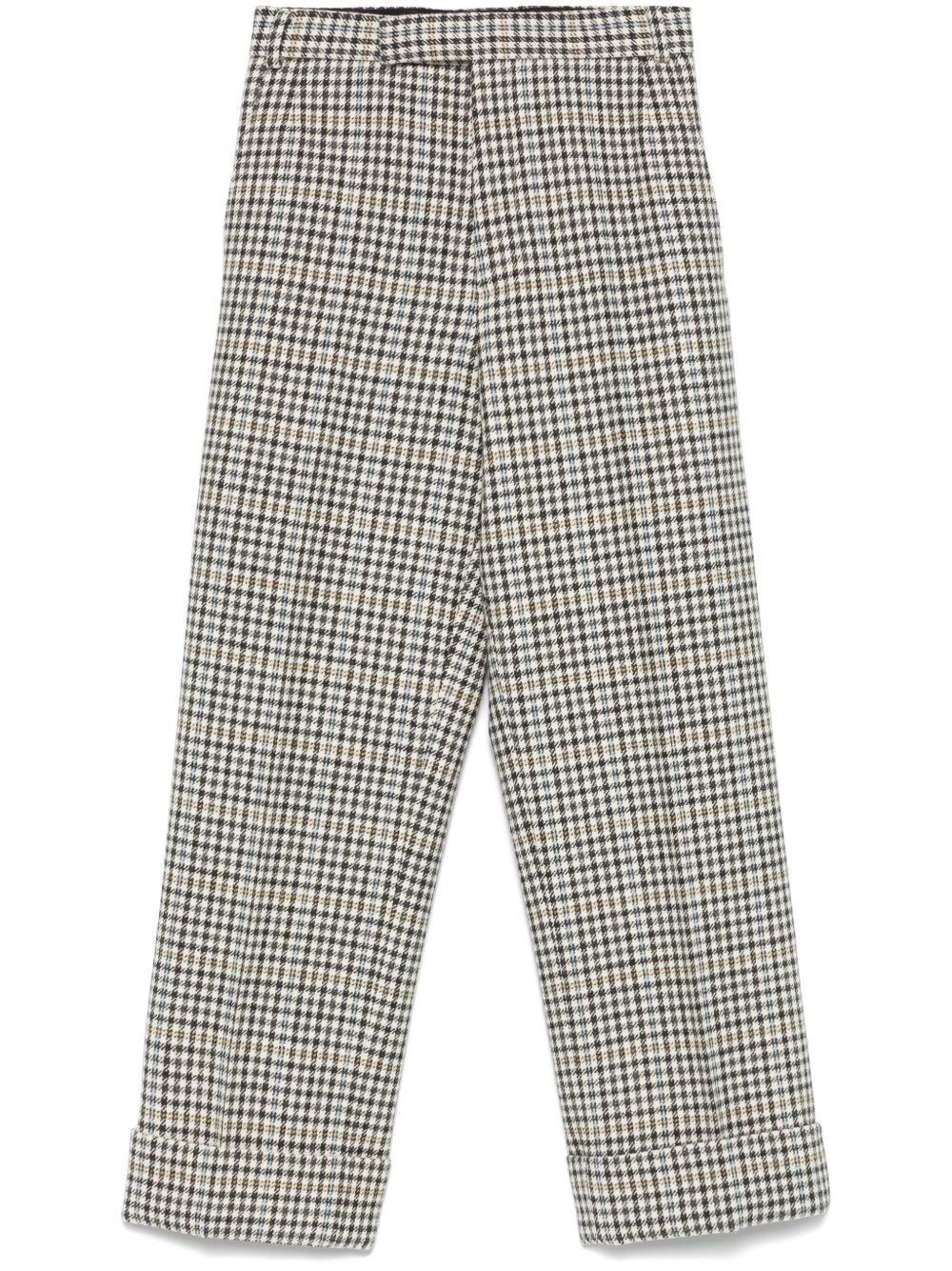 Gunclub-check tweed trousers - Neutrals