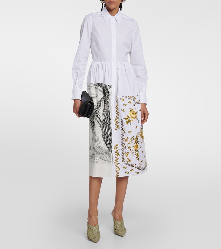 Sutton printed cotton shirt dress
