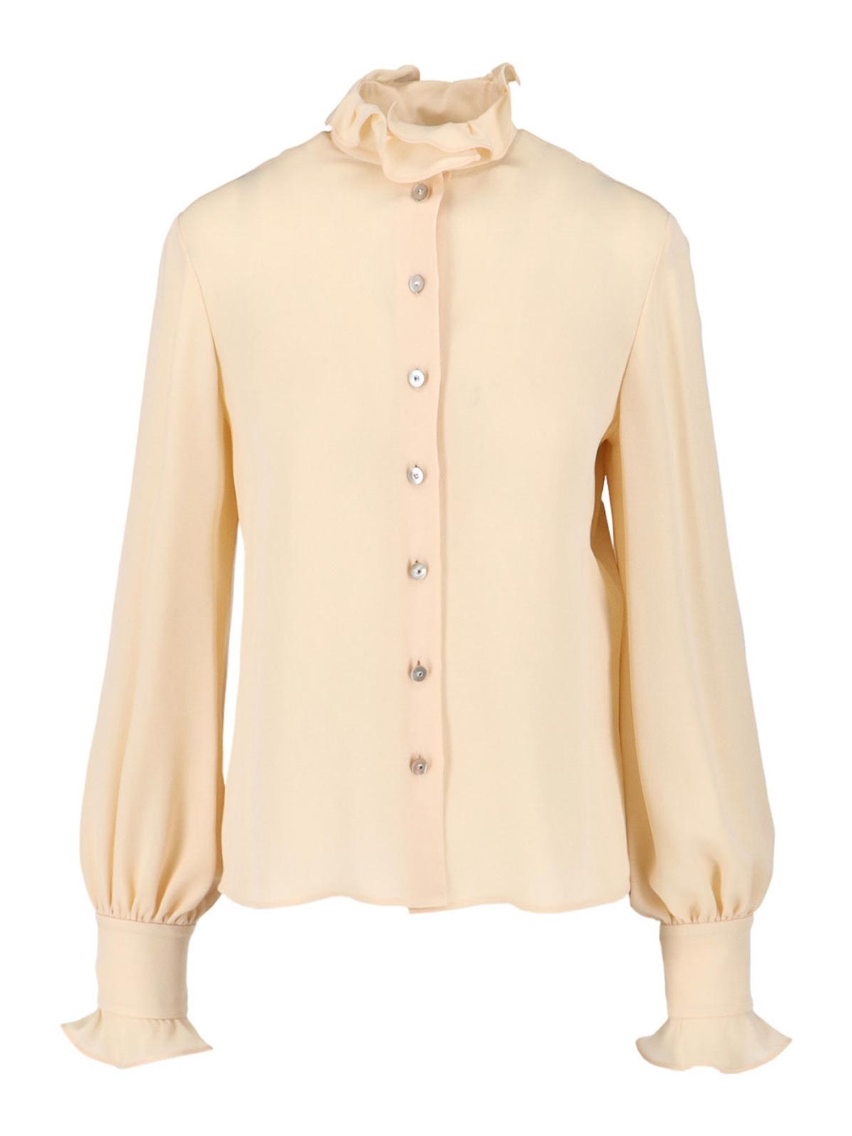 Silk Shirt With Ruffles