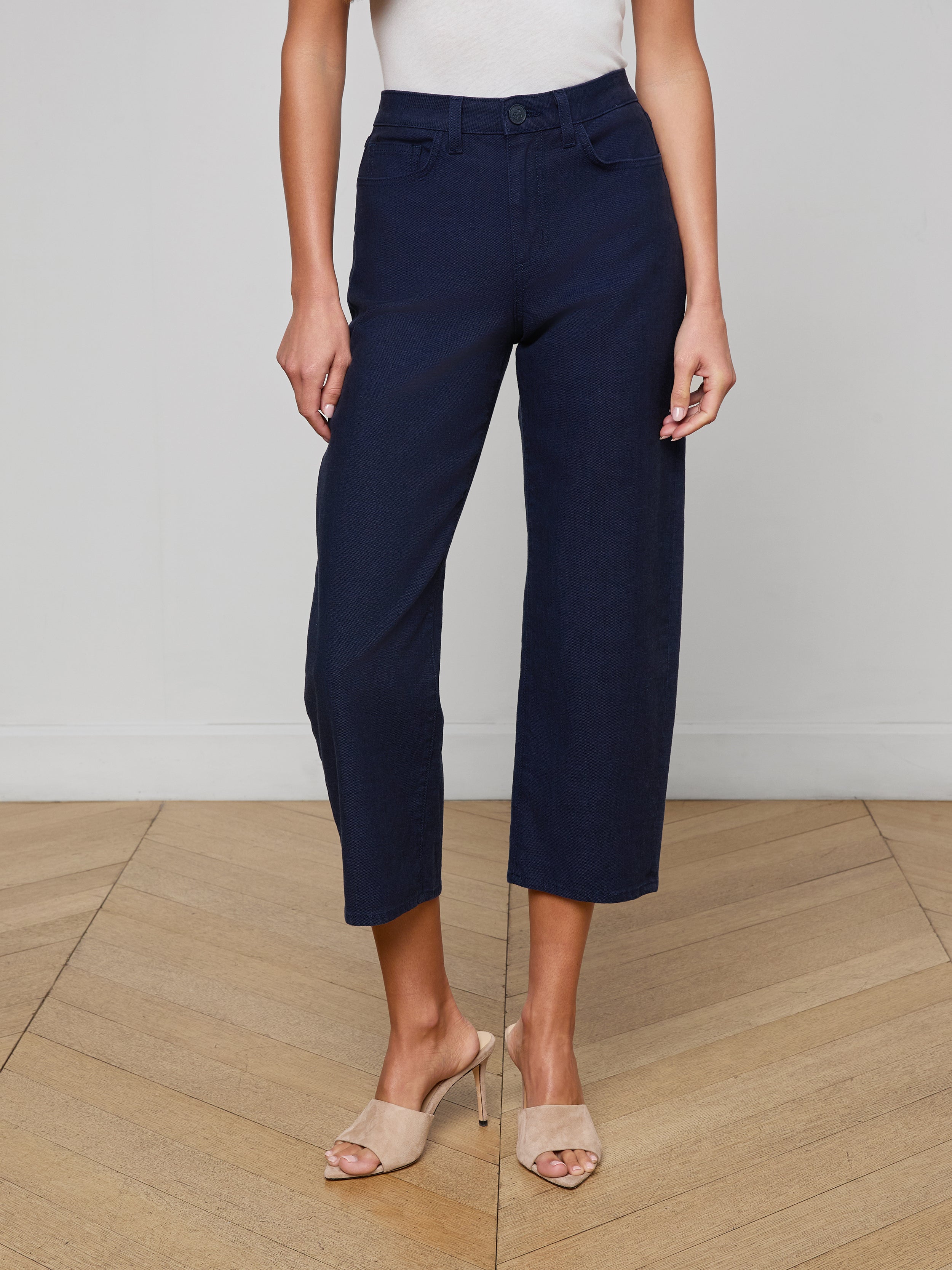 Mallis Bow-Leg Jean In Saturated Blue