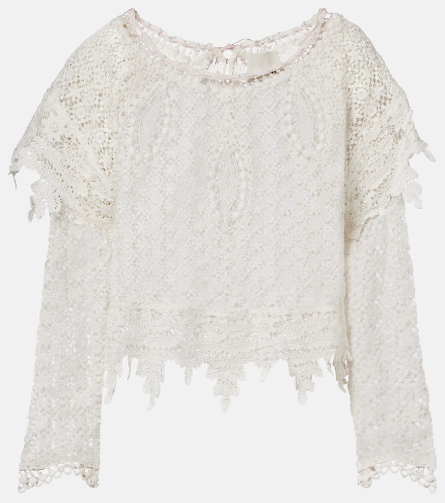 Hyliana cotton lace top