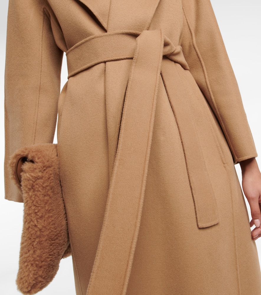 Messi belted virgin-wool coat