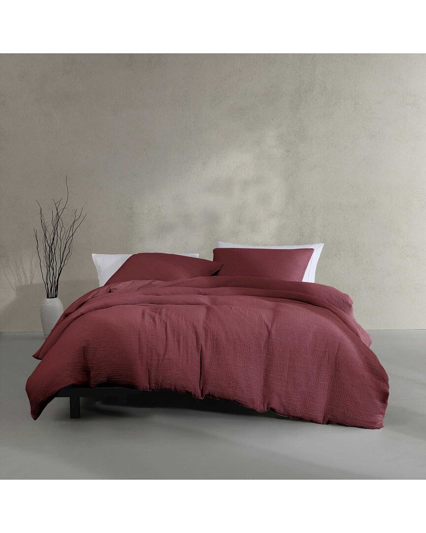 248 Thread Count Washed Texture 100% Cotton Matelassé Duvet Set