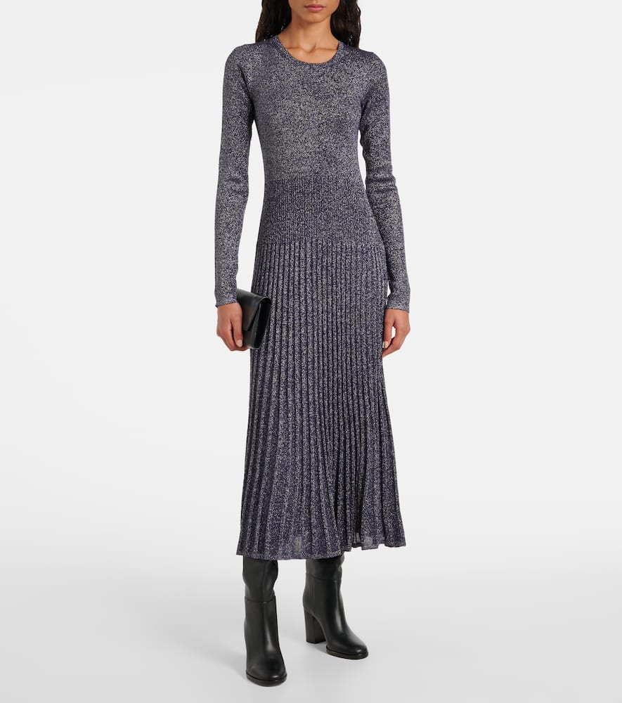 Lurex sweater dress