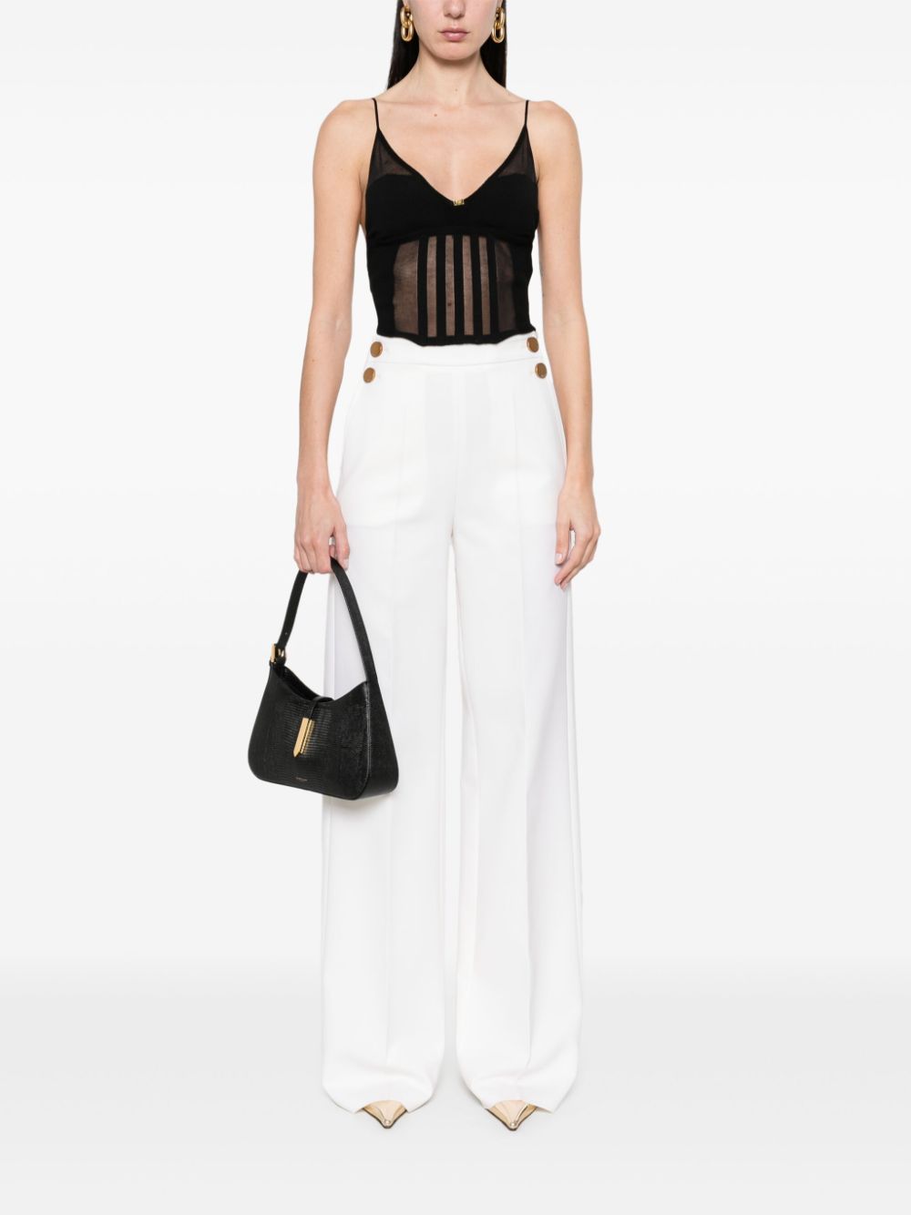 Corset-style top - Black