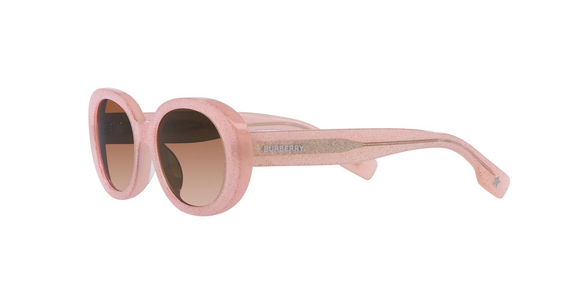 Burberry Kid Burberry JB4339 392313 Sunglasses Acetate Pink Brown Round Normal Shaded