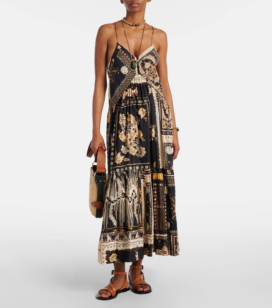 Sabbage printed cotton midi dress