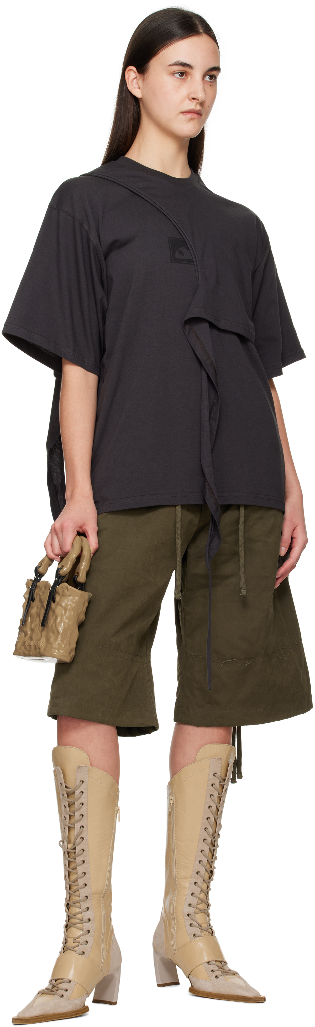 Ottolinger Black Wrap T-shirt