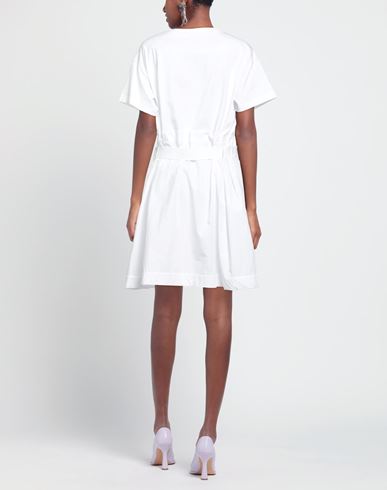 Woman Mini dress White Size S Cotton