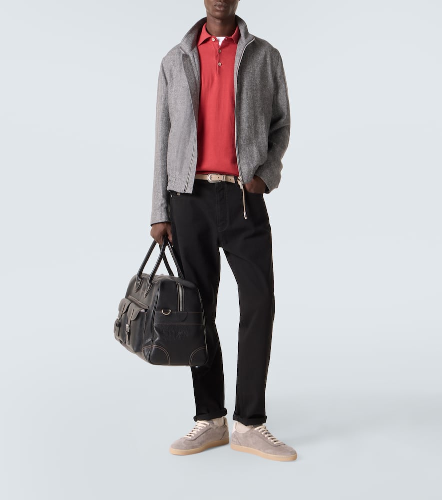 Cotton piqué polo shirt