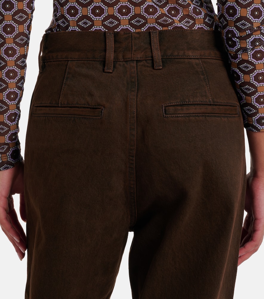 High-rise straight jeans