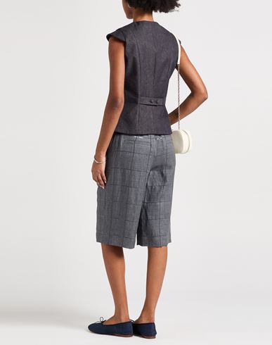Woman Tailored Vest Blue Size S Wool