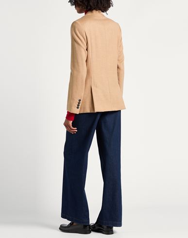 Woman Blazer Camel Size 6 Wool, Metallic fiber, Polyamide