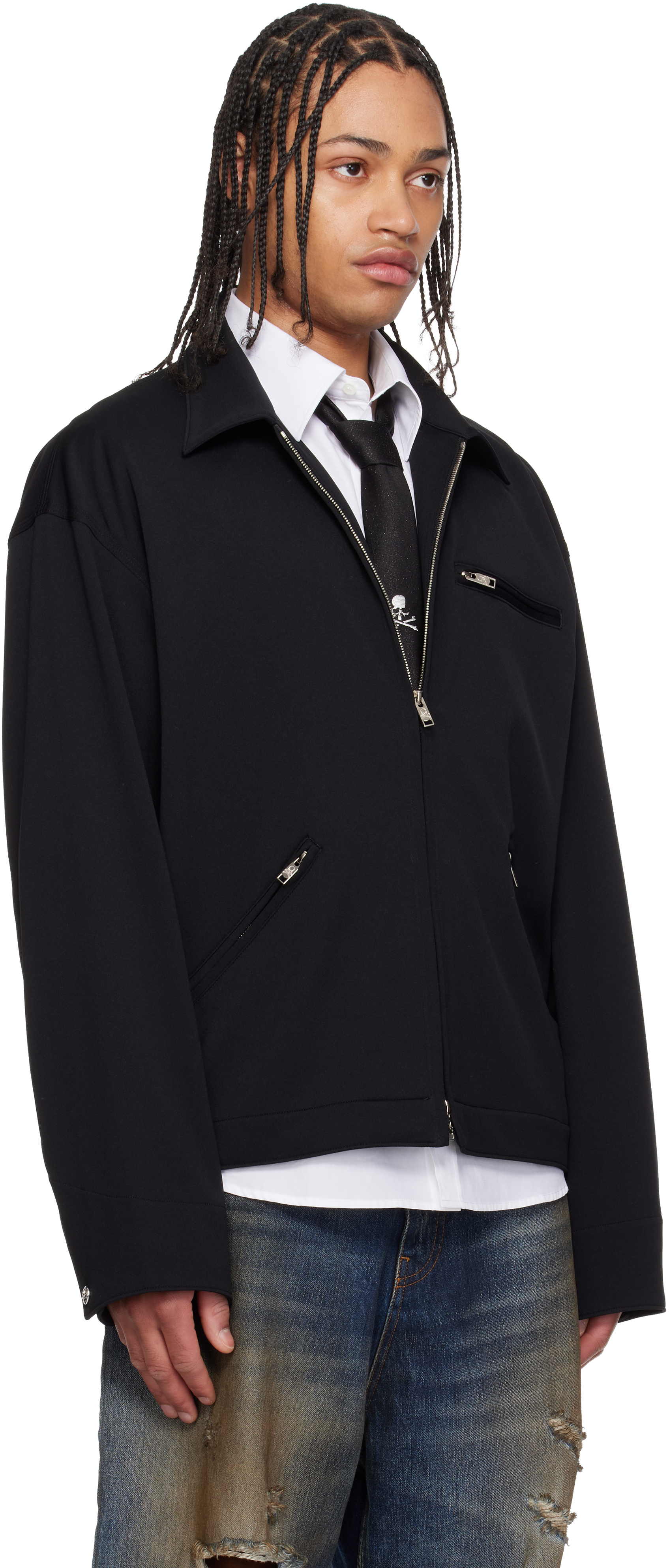 Black Jersey Detroit Jacket