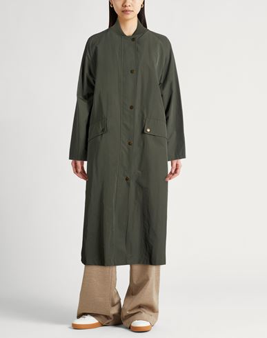 Woman Coat Military green Size 10 Polyester, Cotton, Polyamide