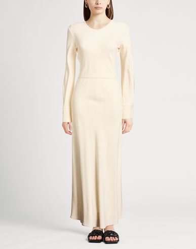 Forte_forte Woman Maxi dress Cream Size 1 Viscose, Elastane
