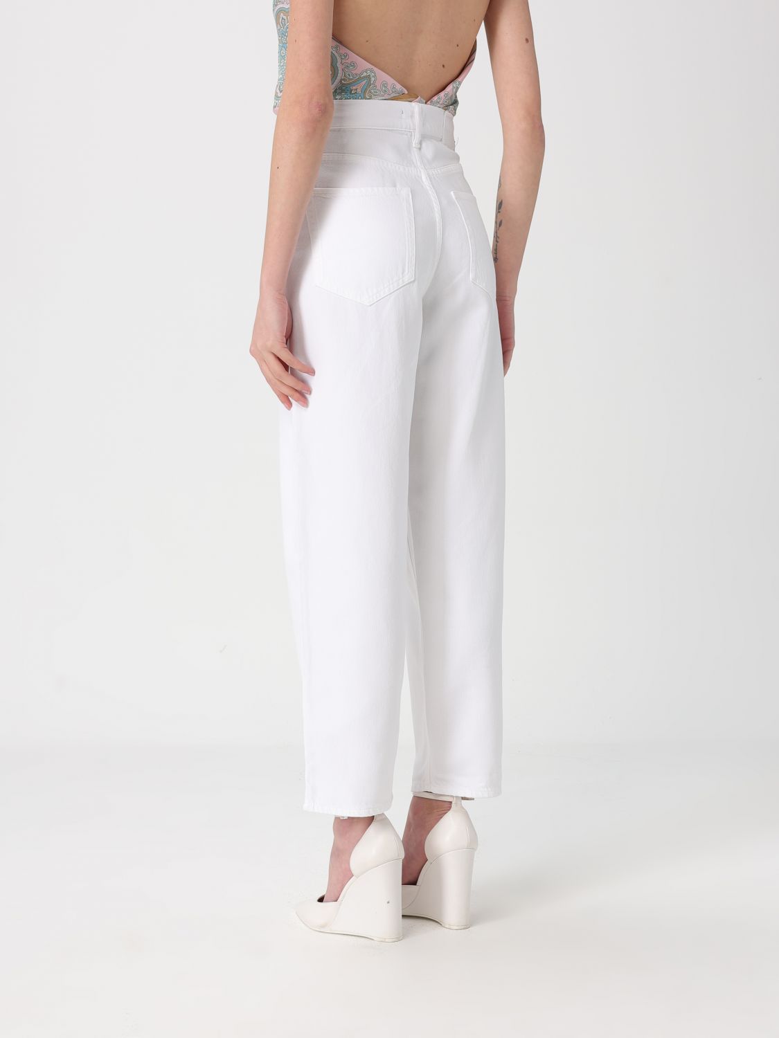 Jeans Woman color White