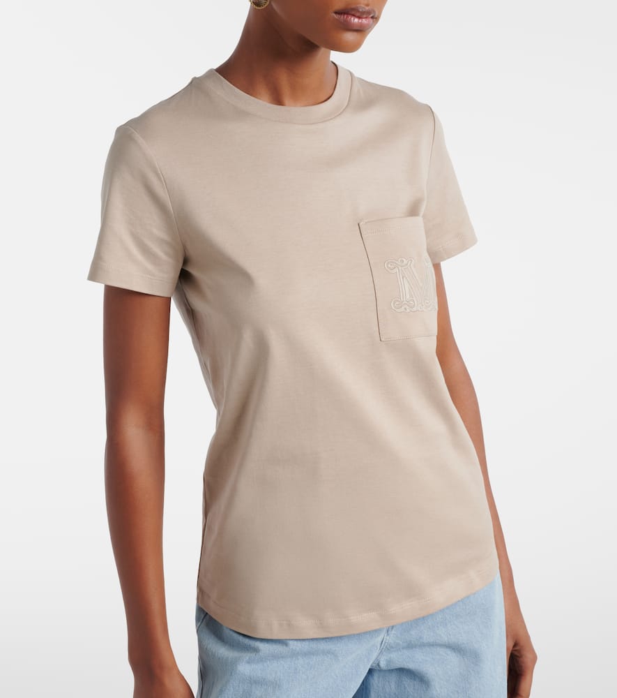 Embroidered cotton top