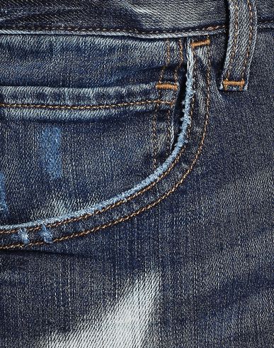 Man Jeans Blue Size 30 Cotton, Elastane