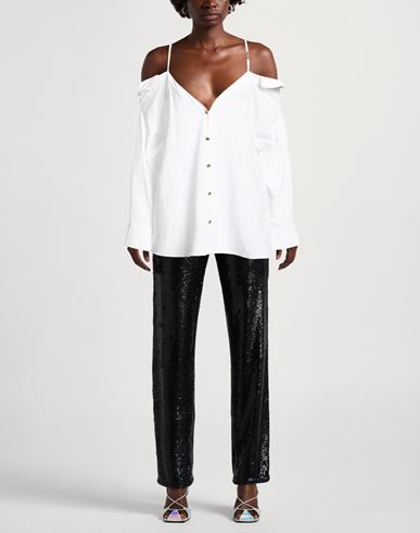 Woman Shirt White Size 10 Viscose, Linen
