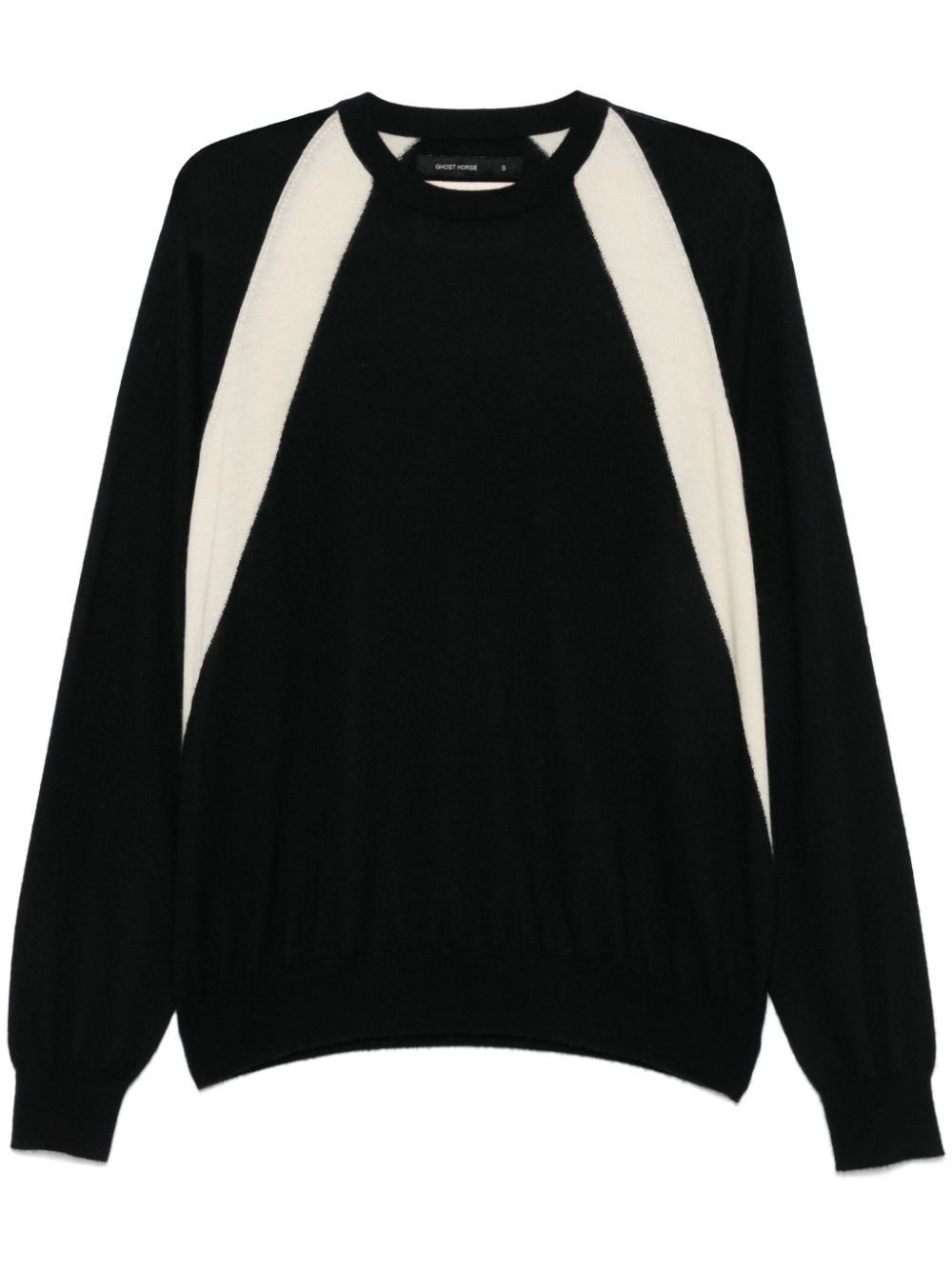 Colour-block sweater - Black