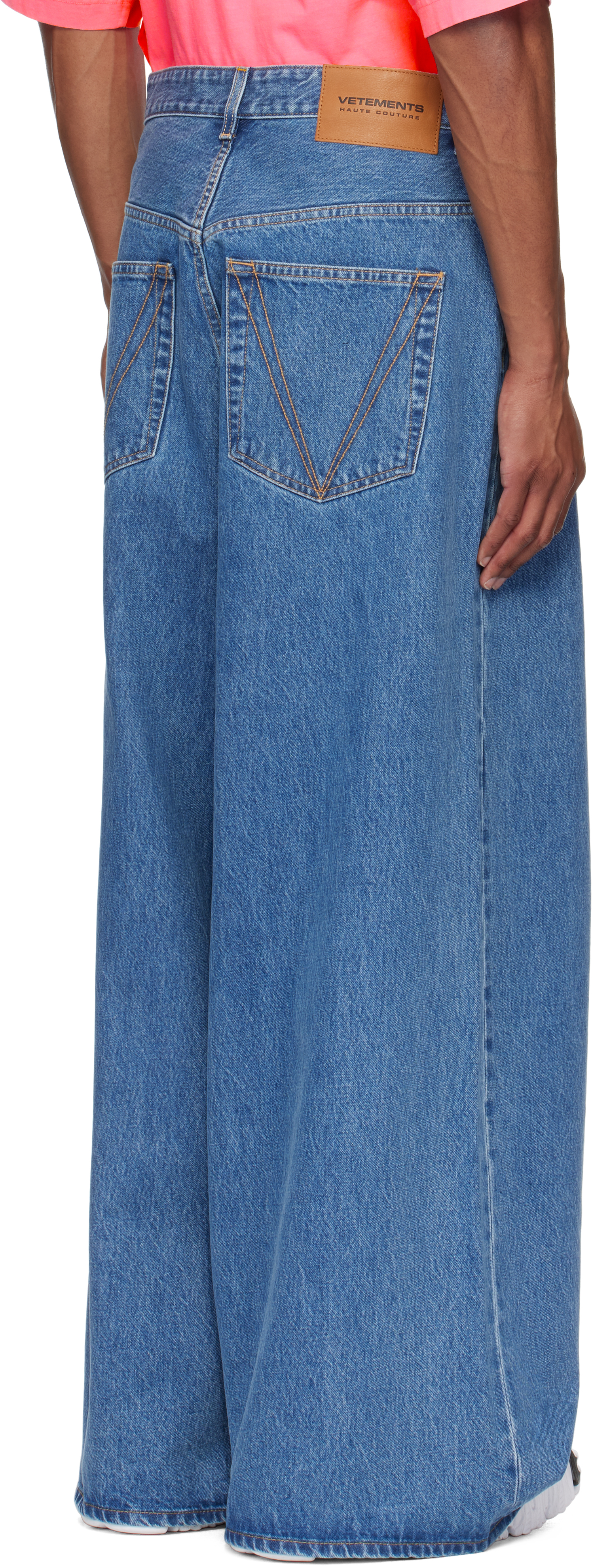 VETEMENTS Blue Oversized Baggy Jeans
