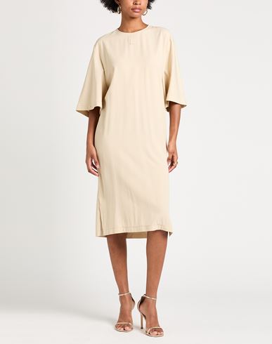 Woman Midi dress Beige Size 2 Viscose, Wool