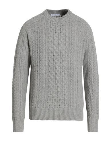 Man Sweater Light grey Size M Wool, Polyamide