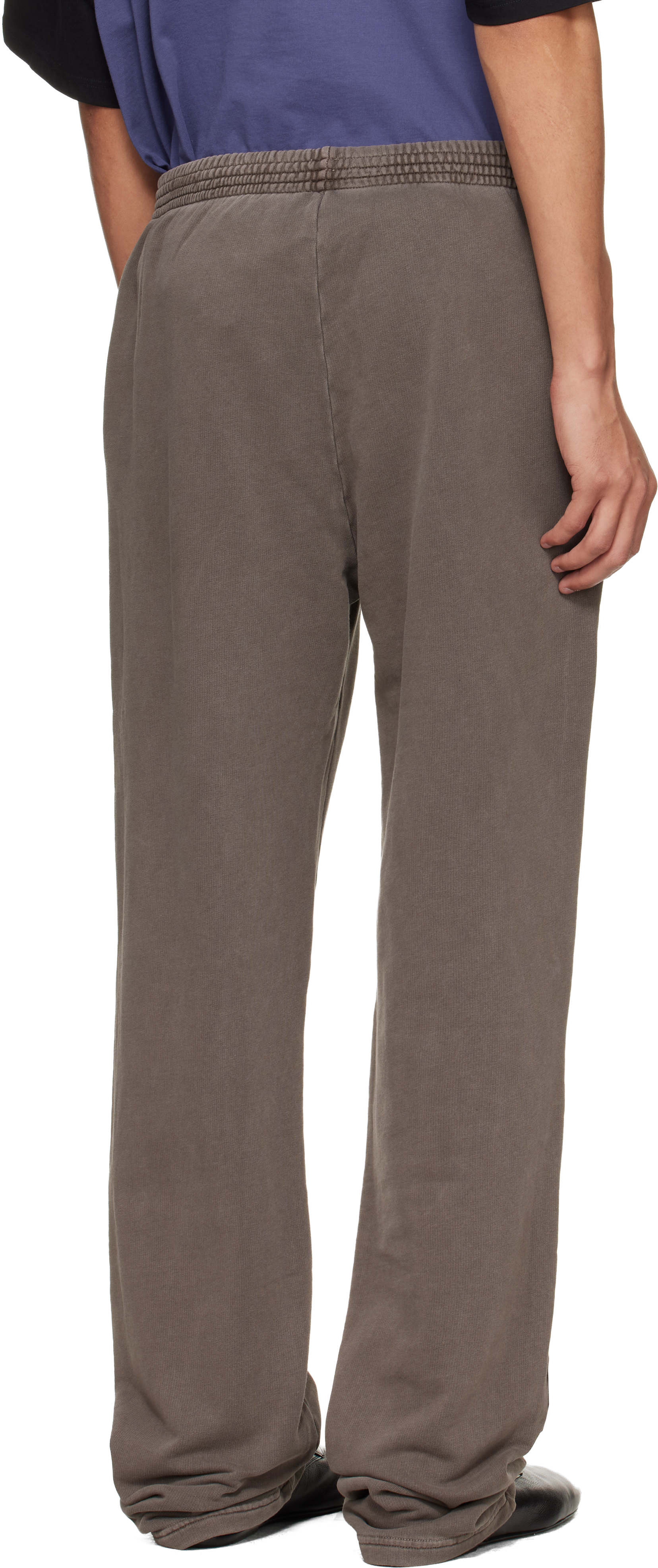 Brown Straight Leg Sweatpants