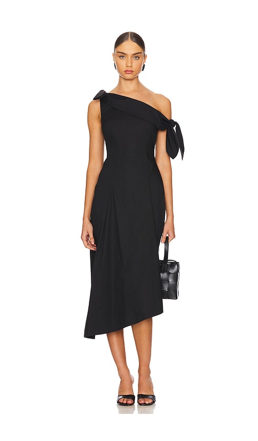 LPA Eloise Midi Dress in Black. XS. Also in