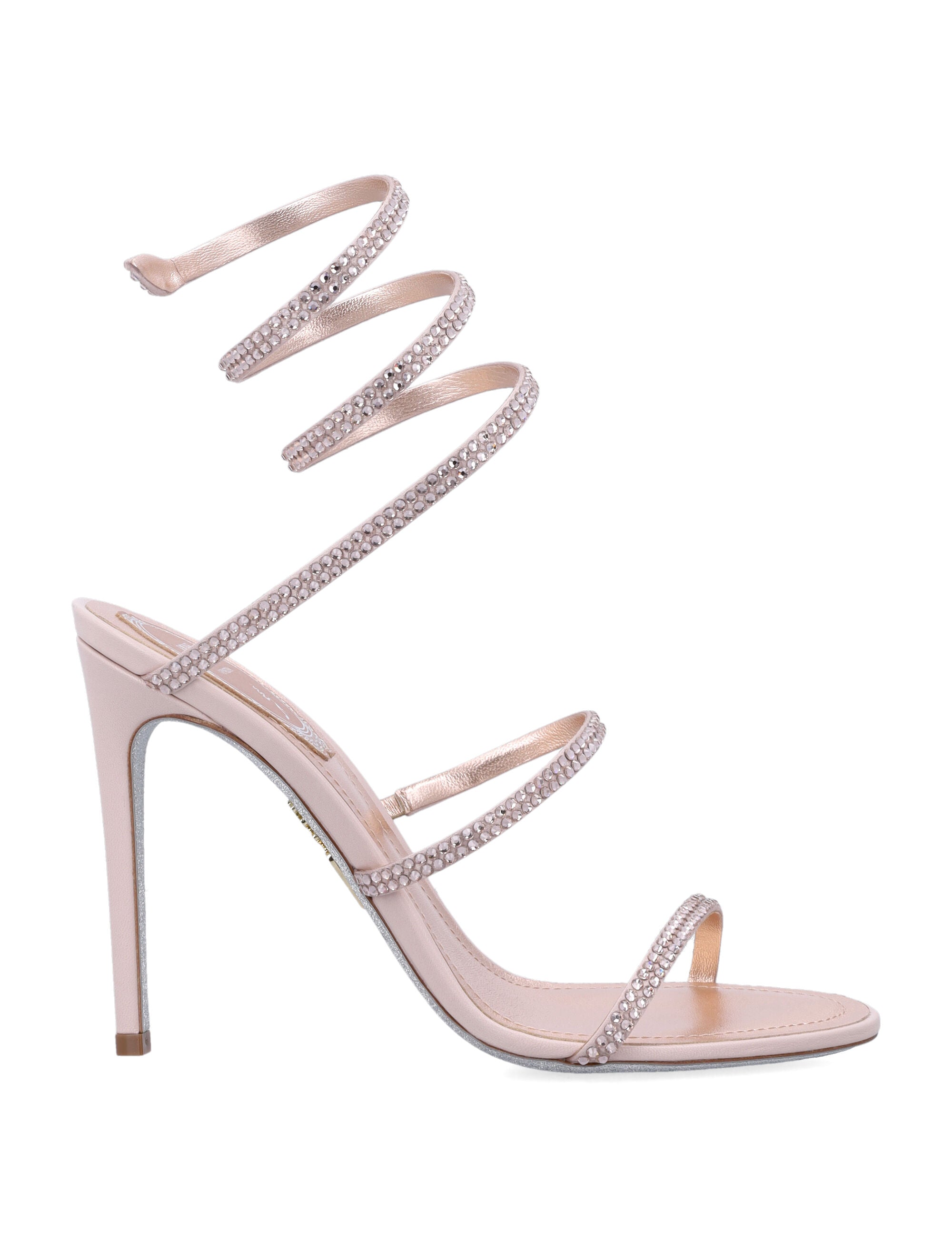 René Caovilla Elegant Cleo Sandals with Stiletto Heel