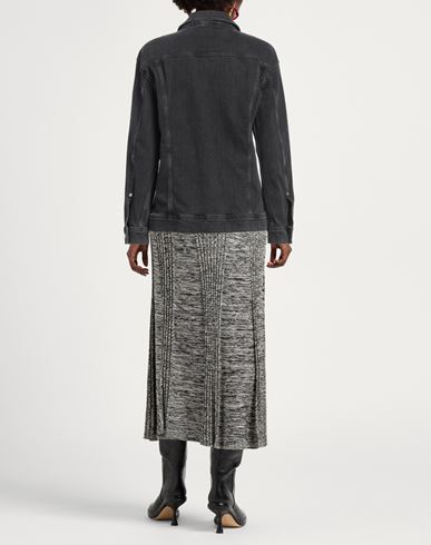 Replay Woman Denim outerwear Black Size S Cotton, Elastane