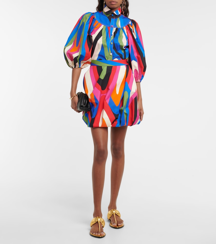 Printed cotton blouse