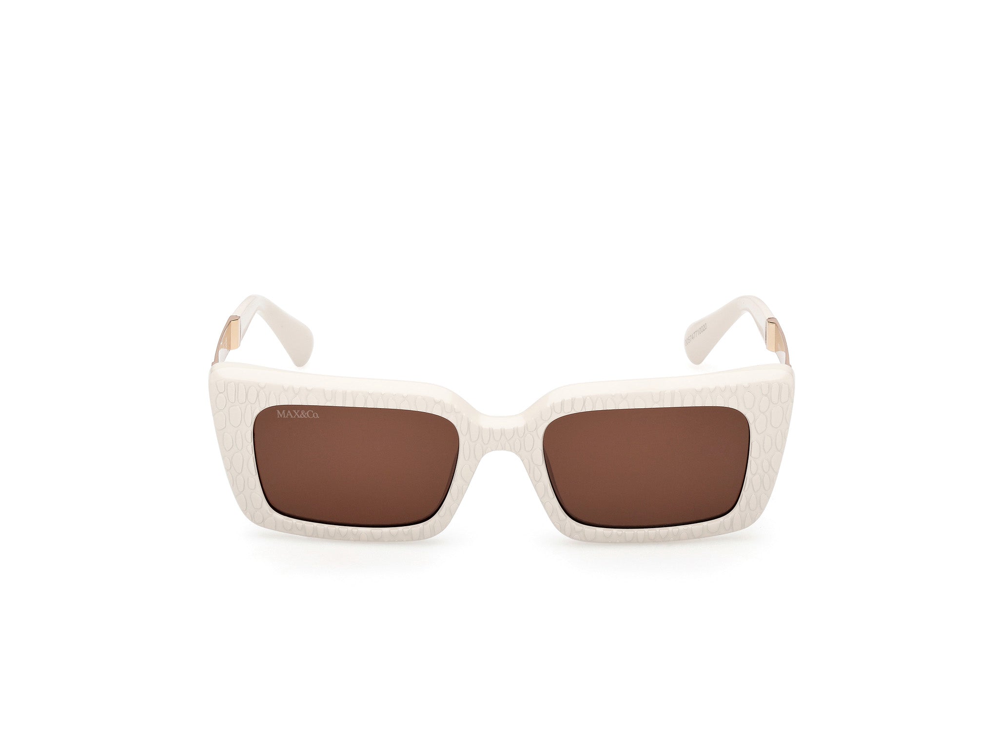 MAX&Co Mujer MAX&Co MO0143 25E Gafas de sol Inyectado Marfil Marrón Cuadrada Norma