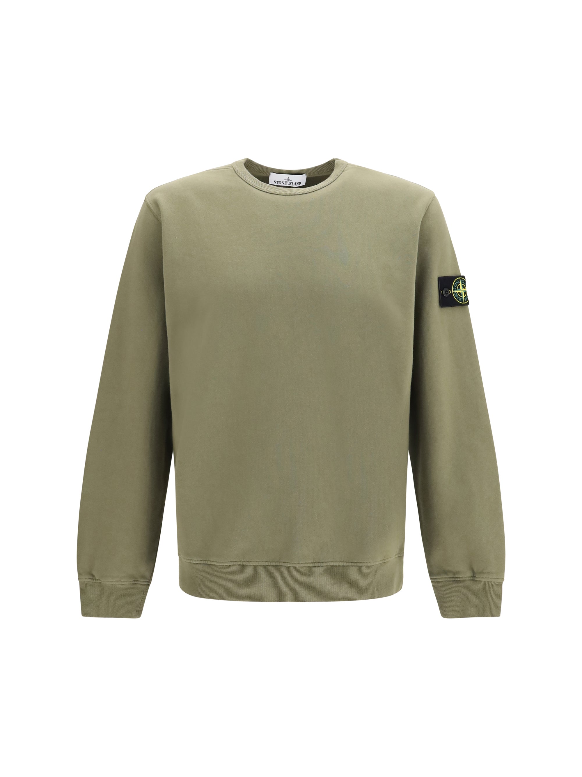 Crewneck Cotton Sweatshirt — Green