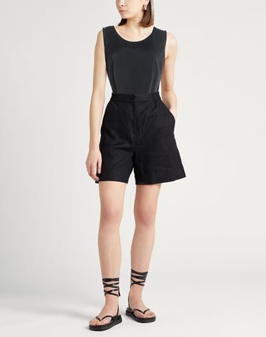 Woman Top Charcoal Size S Silk, Elastane