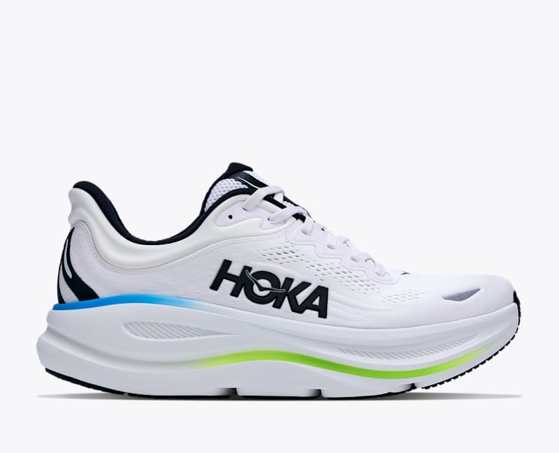 HOKA Men's Bondi 9 Shoes in Frost/Black