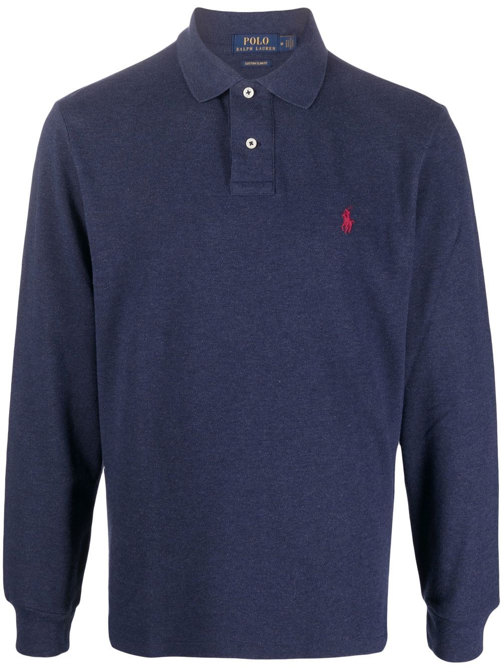 Polo Pony long-sleeved polo shirt - Blue