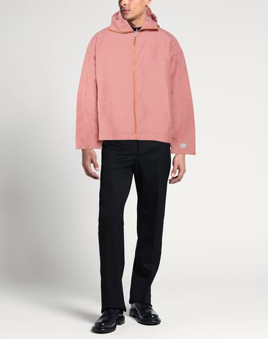 Man Jacket Pink Size L Cotton, Polyamide