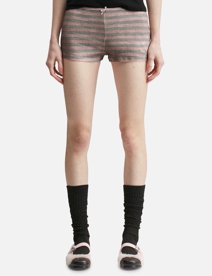 Pink Dirty Stripe Short