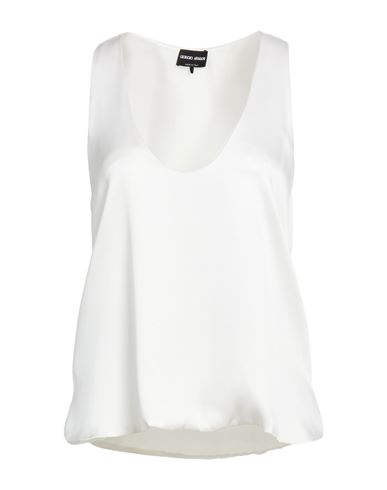 Woman Top Ivory Size 6 Silk