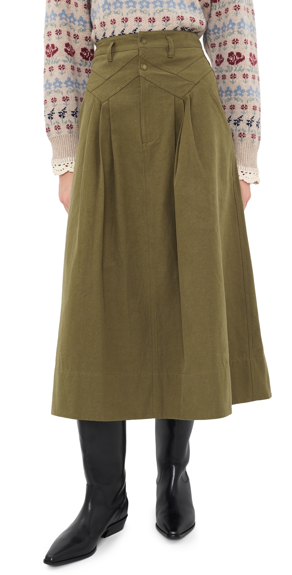 The Field Skirt Olive