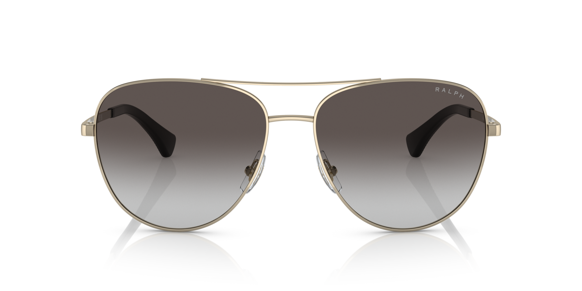 Ralph Lauren Woman Ralph Lauren RA4139 91168G Sunglasses Metal Gold clear Grey Pilot Shaded